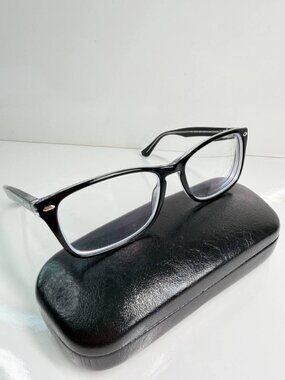 Ray-Ban RB5228M Eyeglasses – Black/Clear Designer Frame – Includes Hard Case